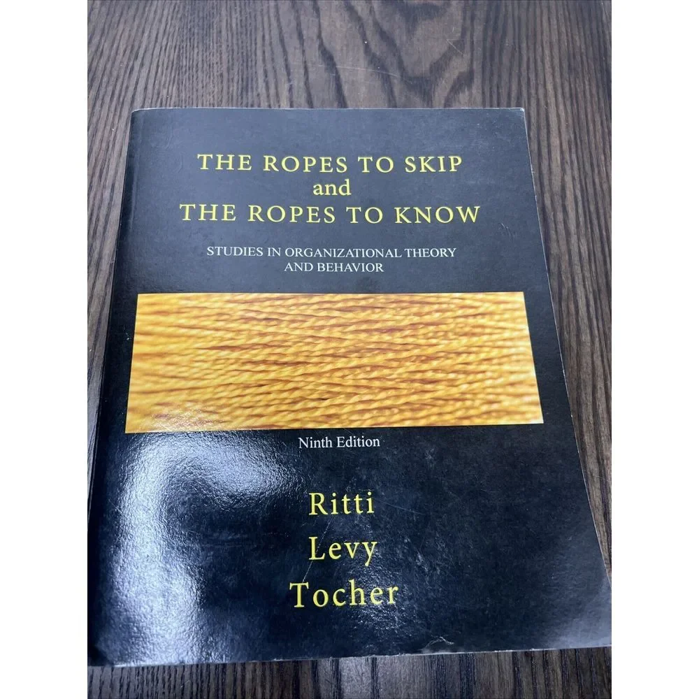 THE ROPES TO SKIP AND THE ROPES TO KNOW NINTH EDITION By Ritti & Levy Very Good